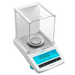 Adam Polaris PAB Series Analytical & Semi-Micro Balances with Draft Shield Angled Right Top Front View
