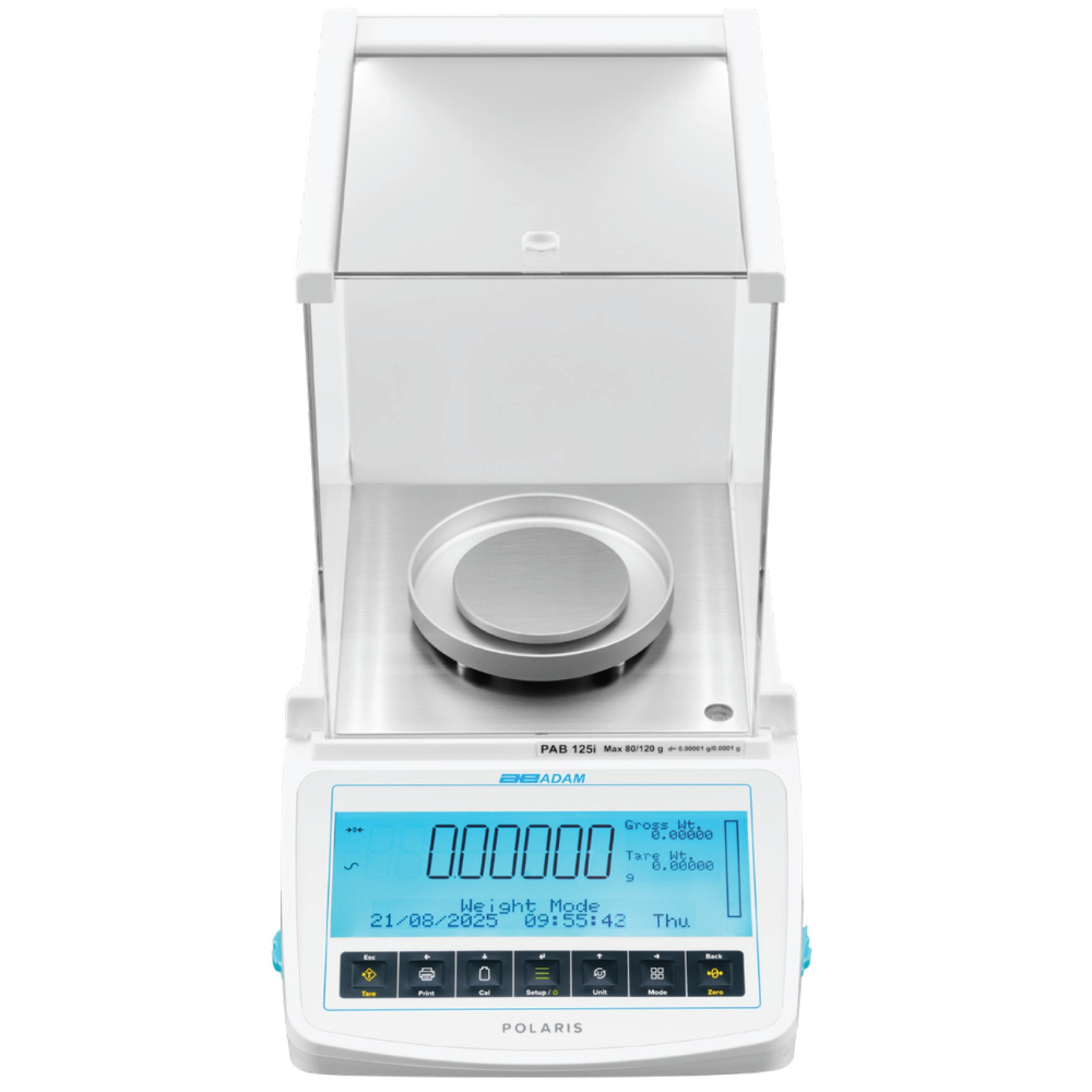 Adam Polaris PAB Series Analytical & Semi-Micro Balances with Draft Shield Front View