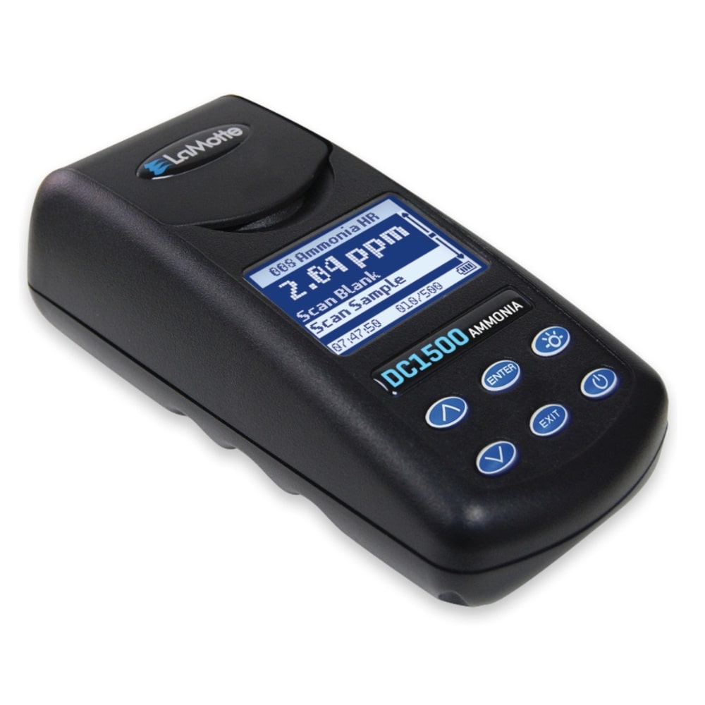 LaMotte DC1500 Colorimeter for Ammonia Testing Angled Right Top Front View