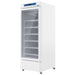 Nuline EC500 Pharmacy Refrigerator Glass Door Closed Angled Left View