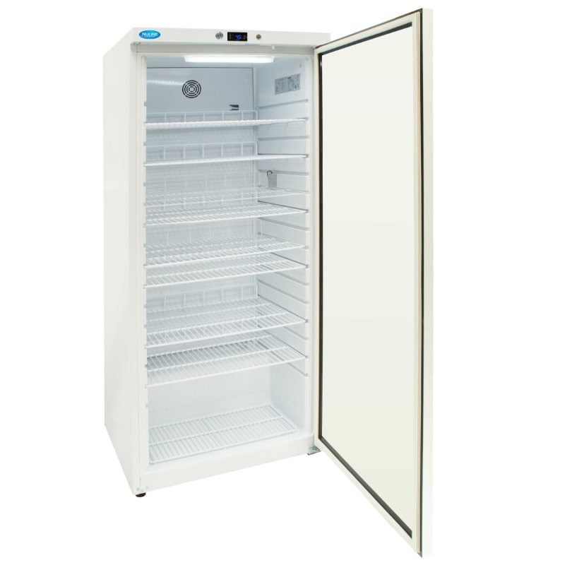 Nuline HR600P Pharmacy Fridge Solid Door Open Angled Right View
