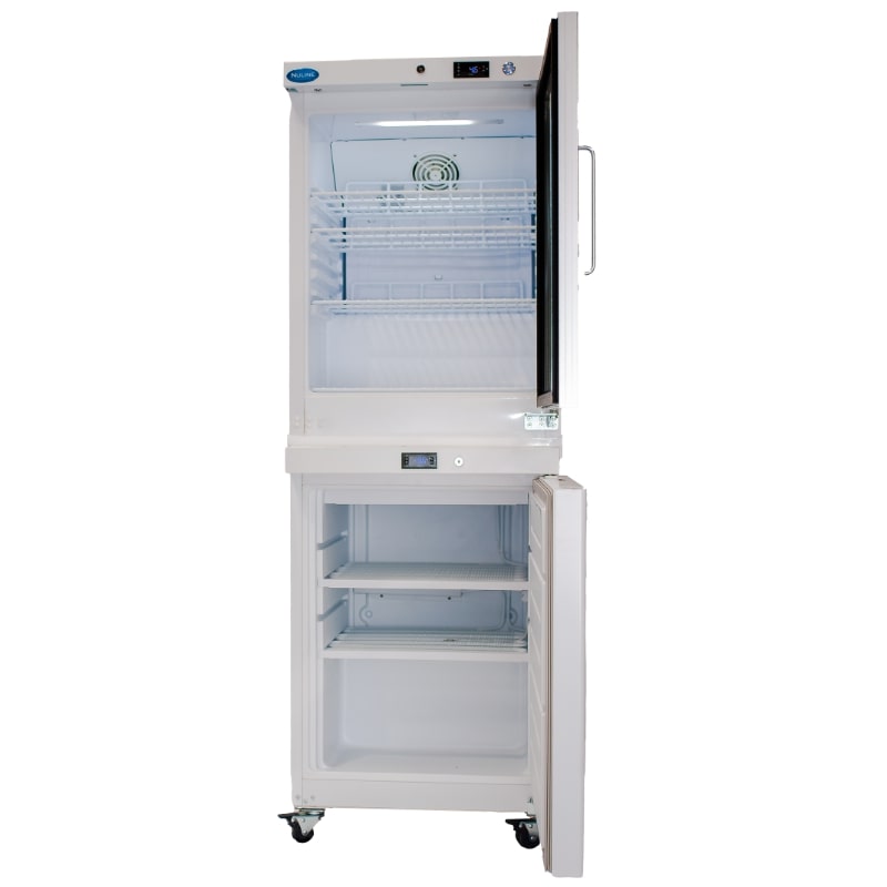 Nuline HRF400-2T Combination Fridge & Freezer Doors Open Front View