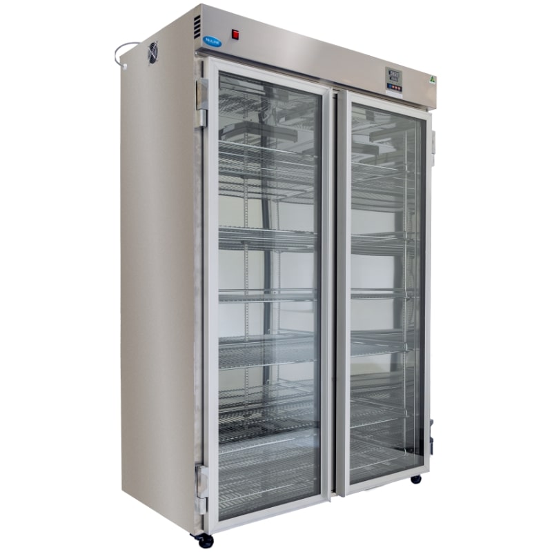 Nuline Li1100 Laboratory Incubator Glass Door Closed Angled Right View