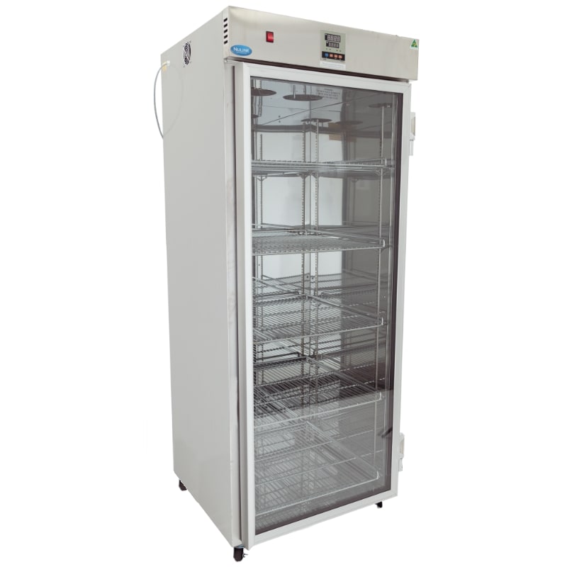 Nuline Li650 Laboratory Incubator Glass Door Closed Angled Right View