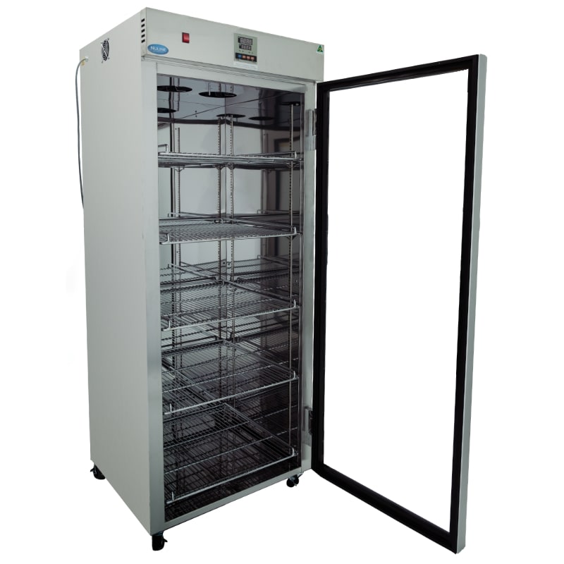 Nuline Li650 Laboratory Incubator Glass Door Open Angled Right View