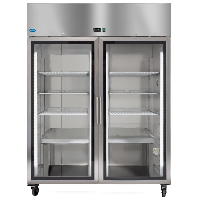 Nuline MF140TNG-Full Chromatography Lab Fridge Glass Door Closed Front View