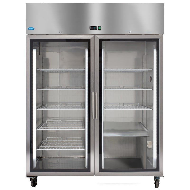 Nuline MF140TNG-Half Chromatography Lab Fridge Glass Door Closed Front View