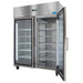Nuline MF140TNG Lab Fridge Glass Doors One Open Angled Left View