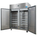 Nuline MF140TN Laboratory Fridge Solid Door Two Open Angle Left Front