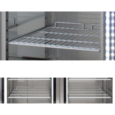 Nuline MF140 Laboratory Refrigerator & MFi140 Refrigerator Incubator & MF140BT Laboratory Freezer Additional Shelves Top Angled View