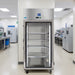 Nuline MFi70TNG Chromatography Refrigerator Incubator Closed Standing Against Laboratory Wall Front View