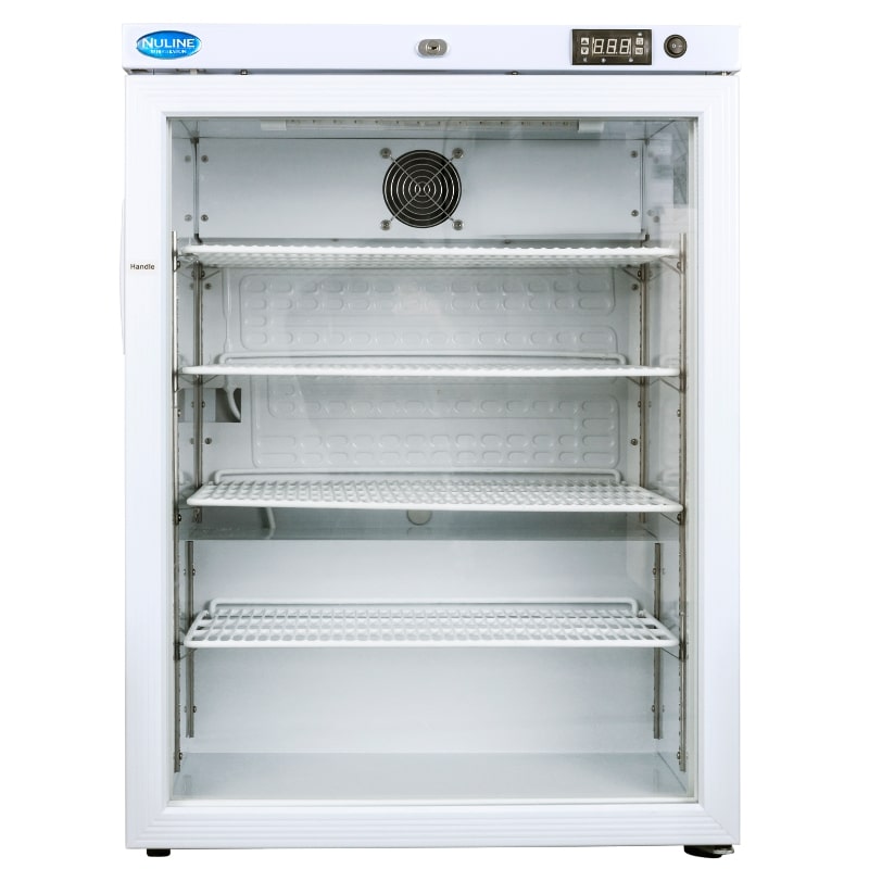 Nuline MLB125 Breast Milk Refrigerator Glass Door Closed Front View