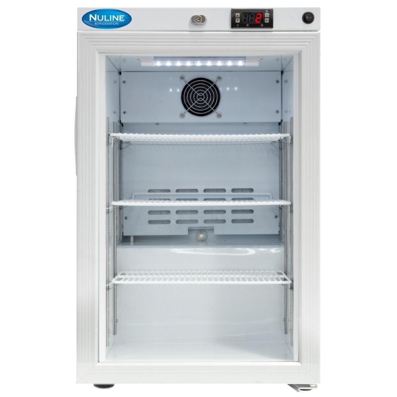Nuline MLB59 Breast Milk Refrigerator Glass Door Closed Front View