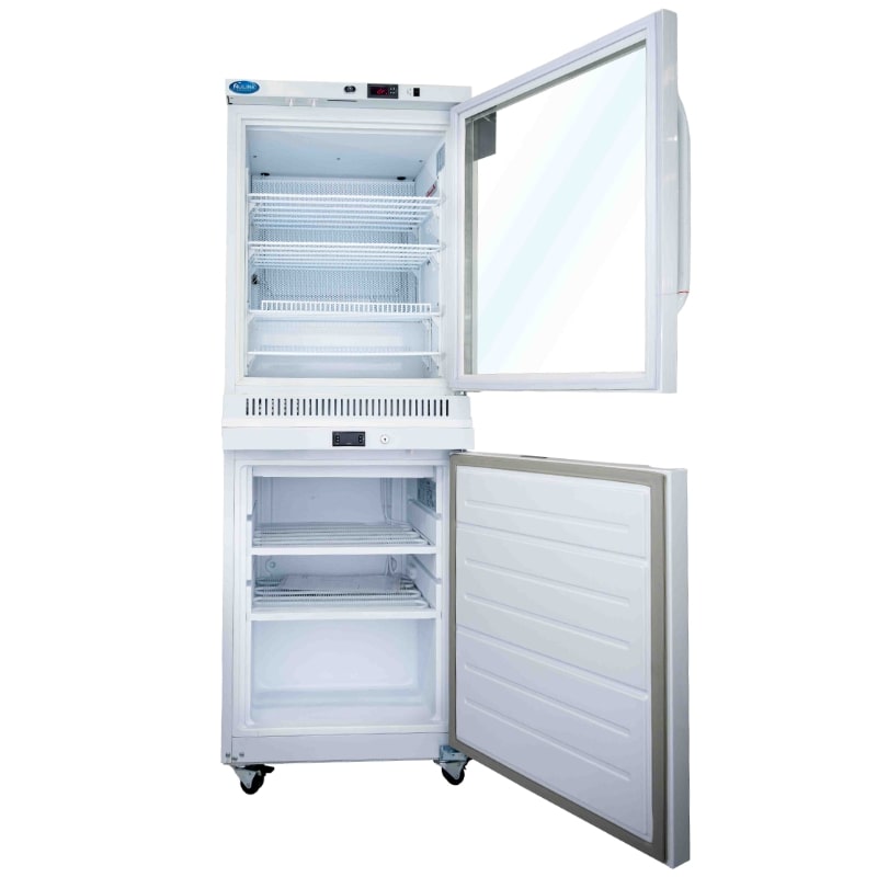 Nuline MLSHF400-2T Static Combination Fridge - Freezer Front Open View