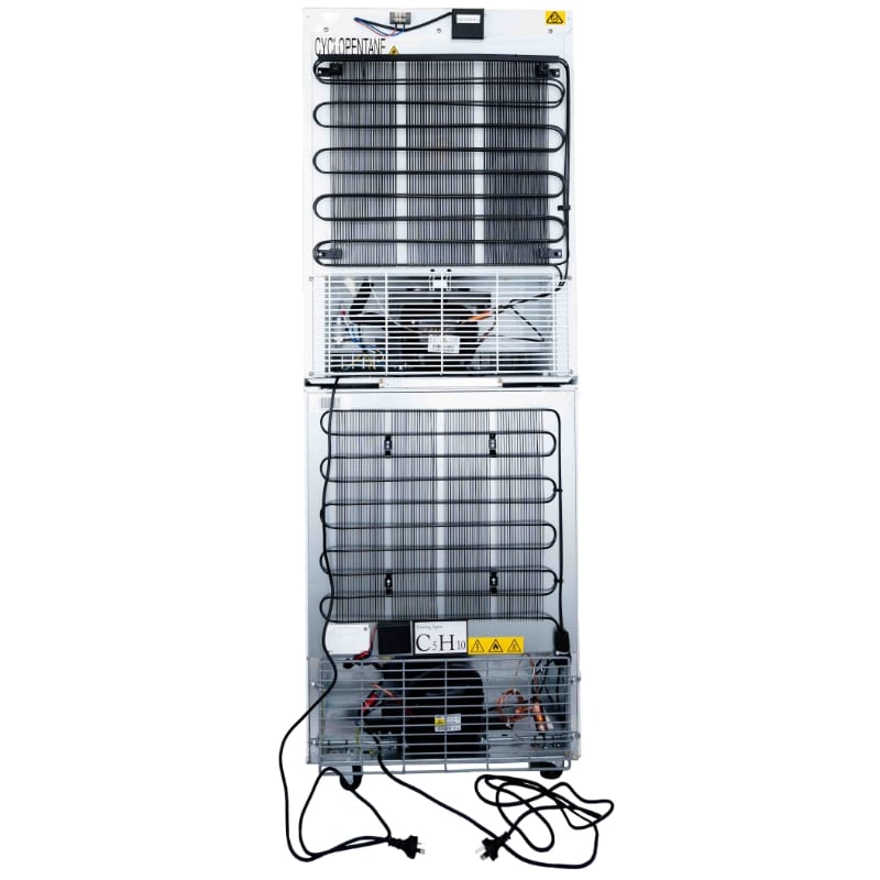 Nuline MLSHF400-2T Static Combination Fridge - Freezer Rear View
