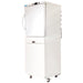 Nuline MLSHF400-2T Static Combination Fridge Freezer Solid Door Angled Left Front Clos
