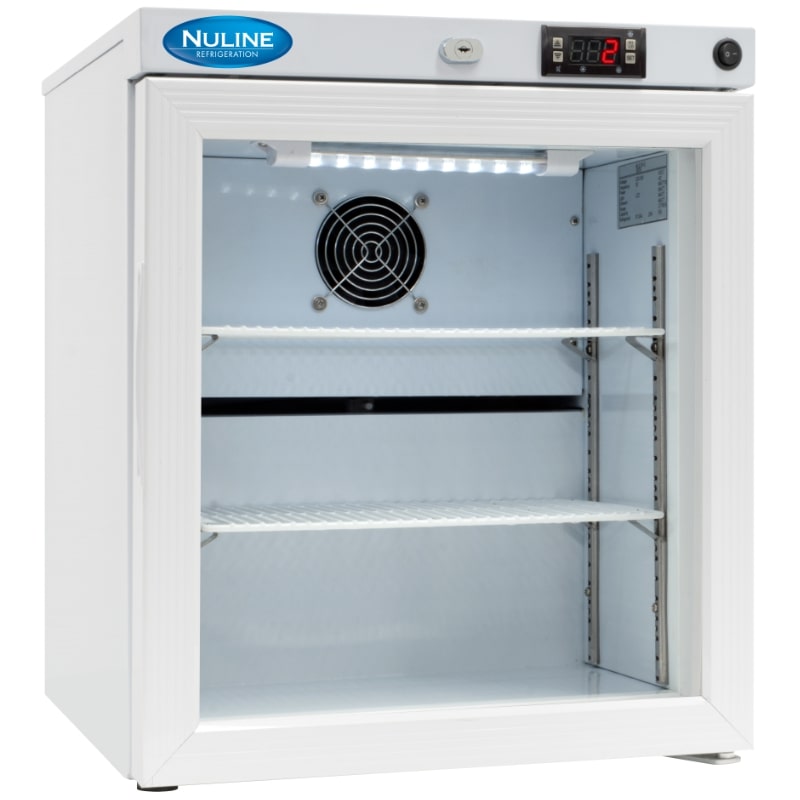 Nuline MLi29 Refrigerator Incubator Glass Door Closed Angled Right Front View