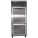 Nuline NDT700 Refrigerator & Freezer Solid Doors Closed Front View