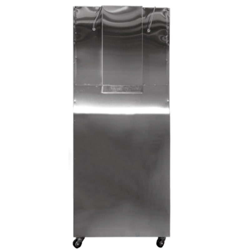 Nuline NDT700 Refrigerator & Freezer Solid Doors Rear View