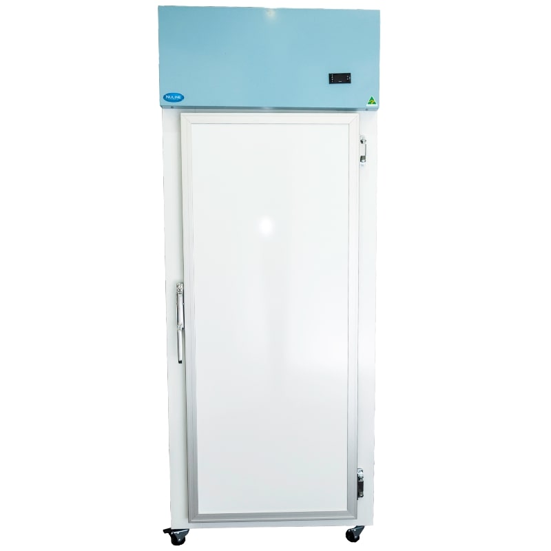 Nuline NHFTS600 Top Mounted Spark Safe Freezer Solid Door Closed Front View
