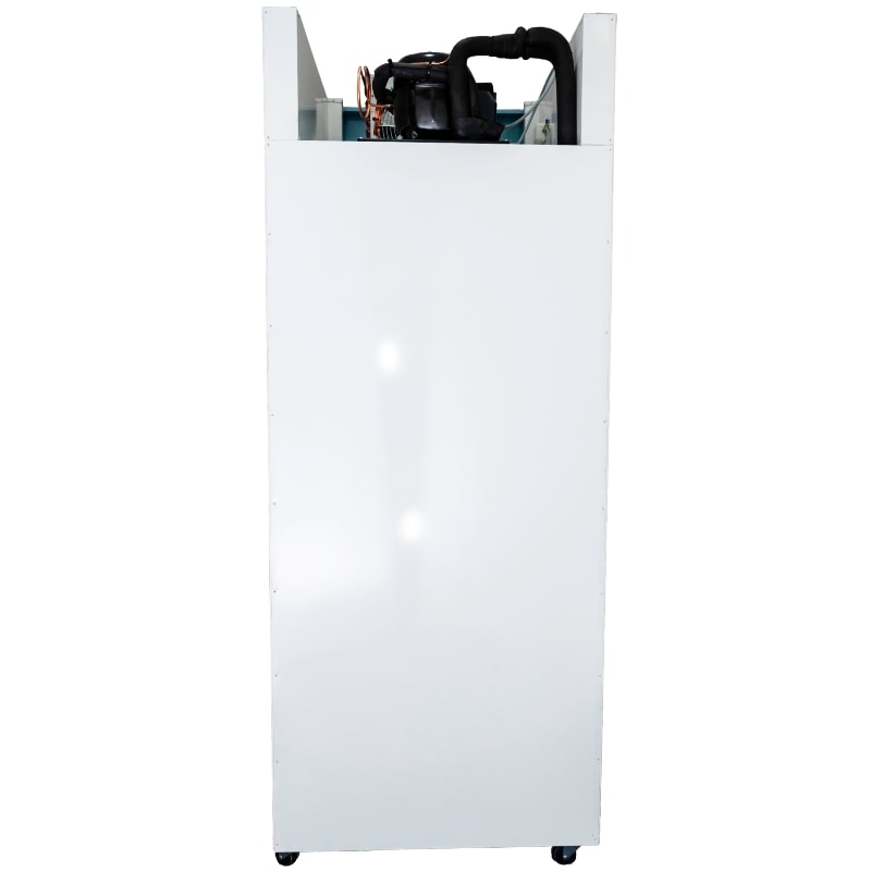 Nuline NHFTS600 Top Mounted Spark Safe Freezer Solid Door Rear View