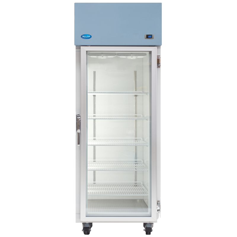 Nuline NHRT Series Heavy Duty Breast Milk Refrigerator Glass Door Closed Front View