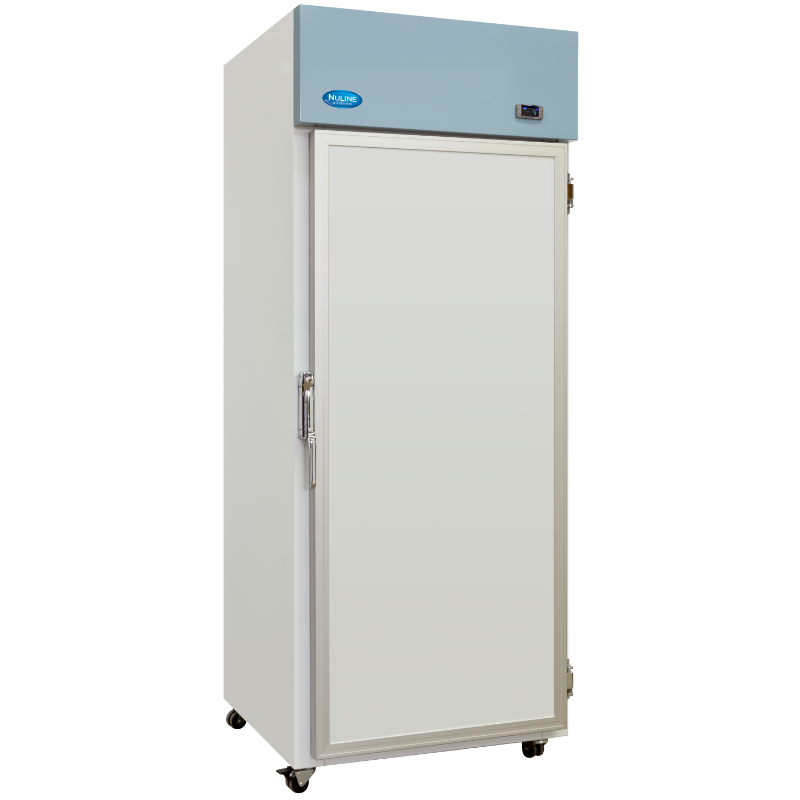 Nuline NHRT Series Heavy Duty Breast Milk Refrigerator Solid Door Closed Angled Right Front View