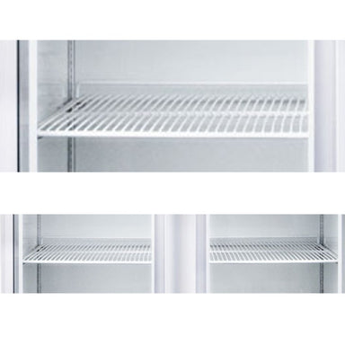 Nuline NLM1000 Laboratory Refrigerator and NLMDR1000 Dual Refrigeration Laboratory Refrigerator Additional Shelves Front Top View