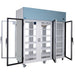 Nuline NLM1614-6 Passthrough Lab Fridge Open Angled Right View