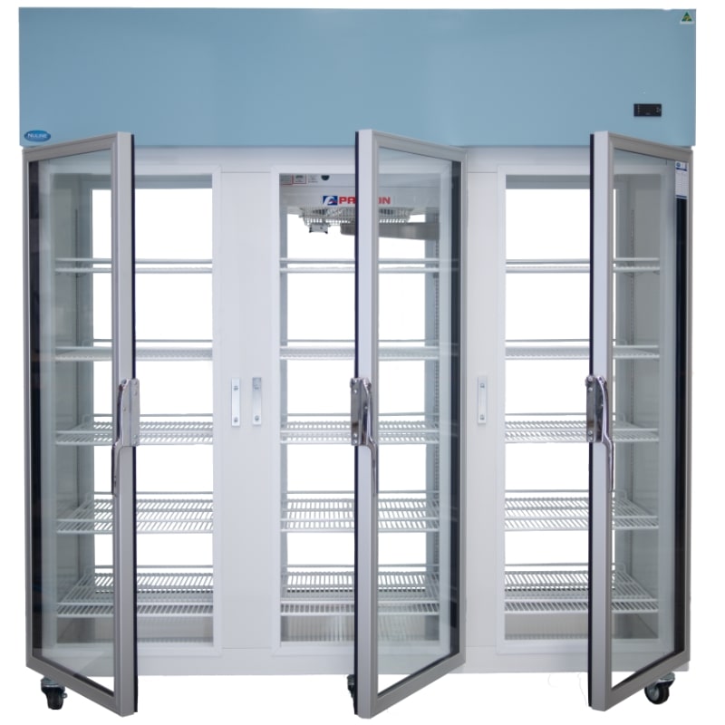Nuline NLM1614-6 Passthrough Lab Fridge Open Front View