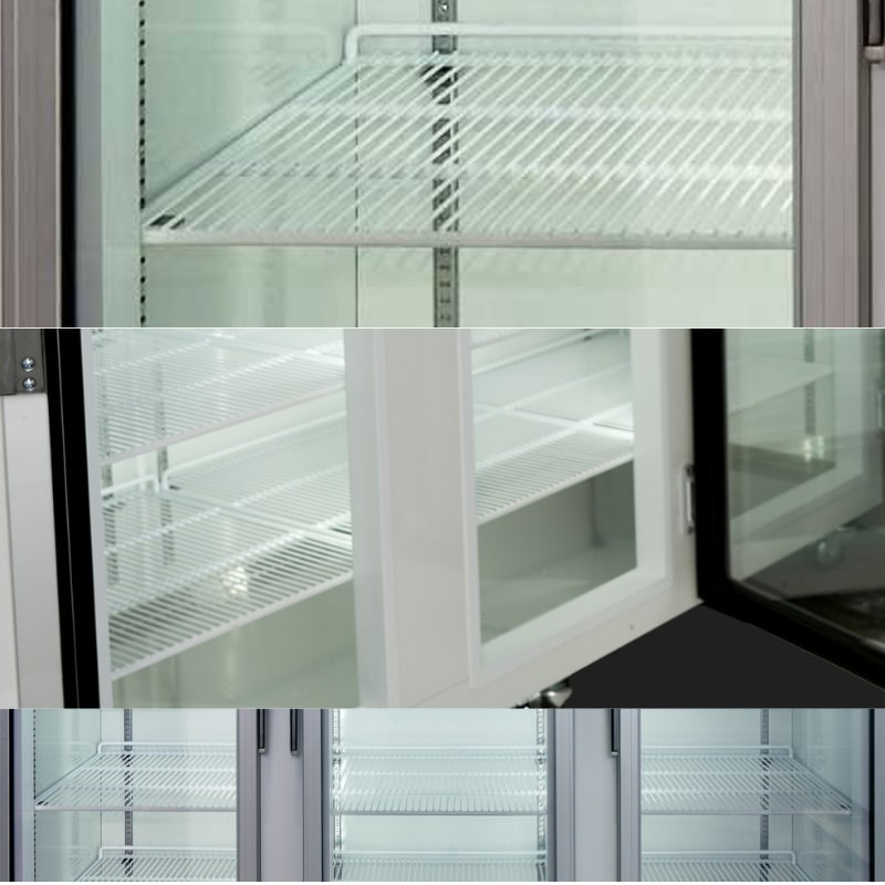 Nuline NLM1614 Laboratory Refrigerator and NLMDR1614 Dual Refrigeration Laboratory Refrigerator Additional Shelves Front Top View