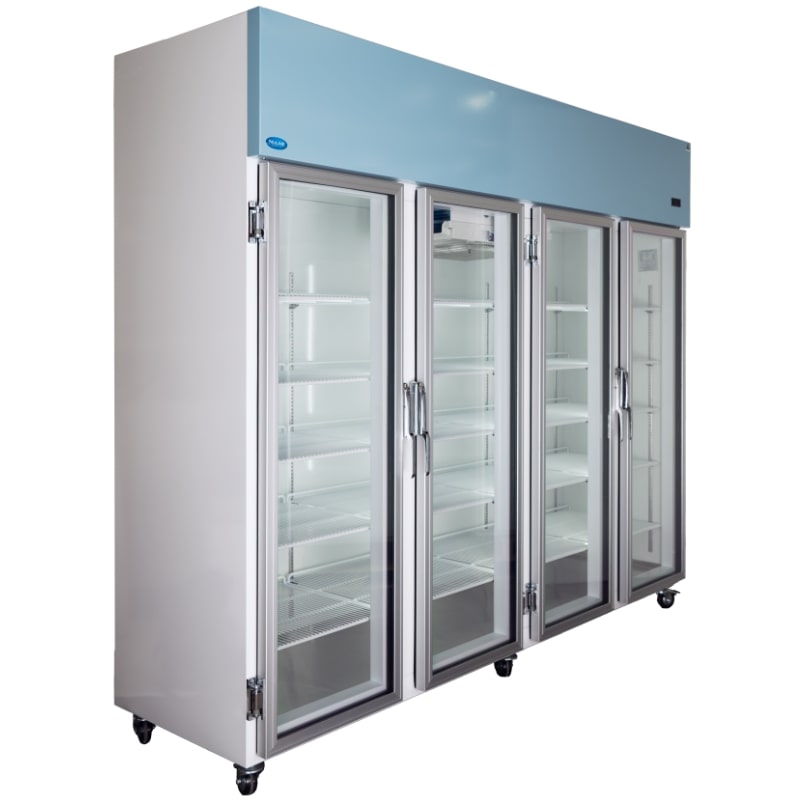 Nuline NLM2170-4 Laboratory Refrigerator Glass Door Close Angle Left View