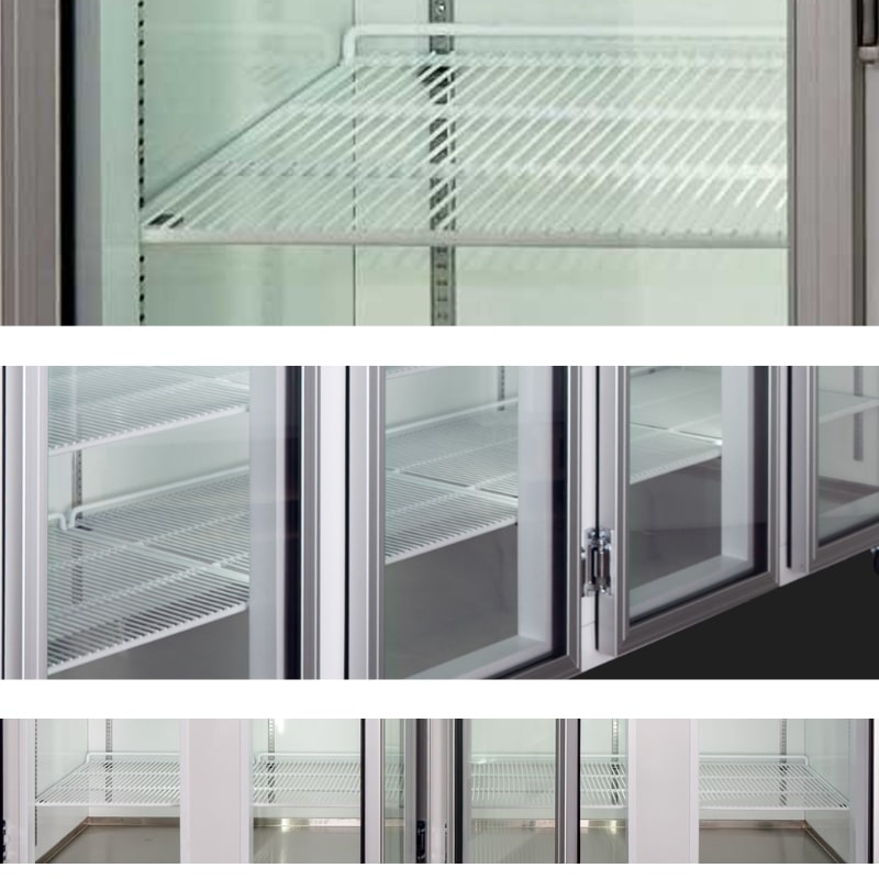 Nuline NLM2170 Laboratory Refrigerator and NLMDR2170 Dual Refrigeration Laboratory Refrigerator Additional Shelves Front Top View