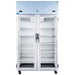 Nuline NLMDR1000 Dual Lab Fridge Glass Front Closed
