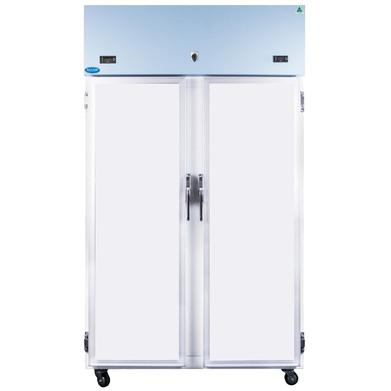 Nuline NLMDR1000 Dual Laboratory Refrigerator Solid Door Closed Front View