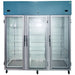 Nuline NLMDR1614 Dual Lab Fridge Glass Front Closed