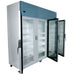 Nuline NLMDR1614 Dual Lab Fridge Glass Open Angle