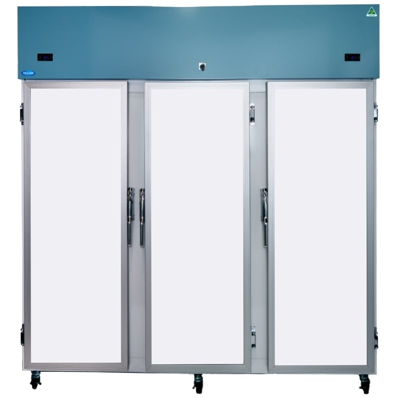 Nuline NLMDR1614 Dual Laboratory Refrigerator Solid Door Closed Front View