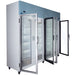 Nuline NLMDR2170 Dual Lab Fridge Glass Open Angle