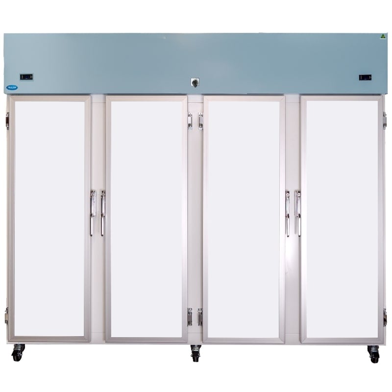 Nuline NLMDR2170 Dual Laboratory Refrigerator Solid Door Closed Front View
