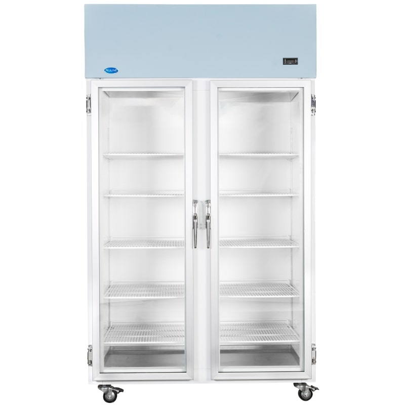 Nuline NLMS1000-2 Spark Safe Laboratory Refrigerator Glass Door Closed Front View