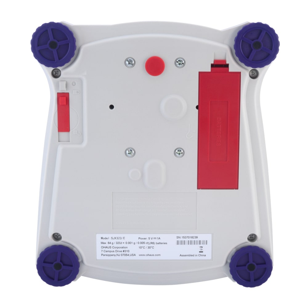 Ohaus Scout SJX Jewellery Scale Showing Under Side View