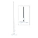 Ohaus Achiever 5000 Series 40x0.7cm Stirrer Shaft Standing Upright with Propeller and Close Up Propeller View to Right - Front View