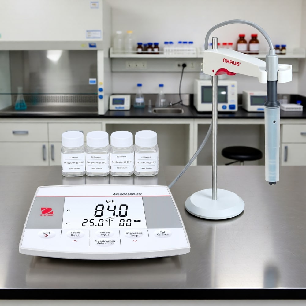 Ohaus Aquasearcher AB23EC-F Benchtop Conductivity Meter Kit — Lab ...