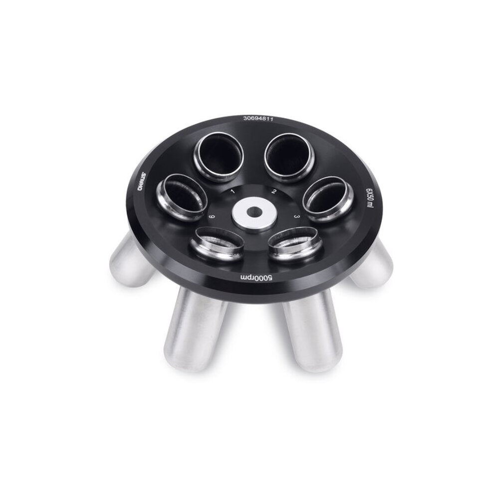 Ohaus Frontier 2000 Series R-A6X5030M (R07) Rotor Angle to Hold 6 x 50ml Tubes Top Front View