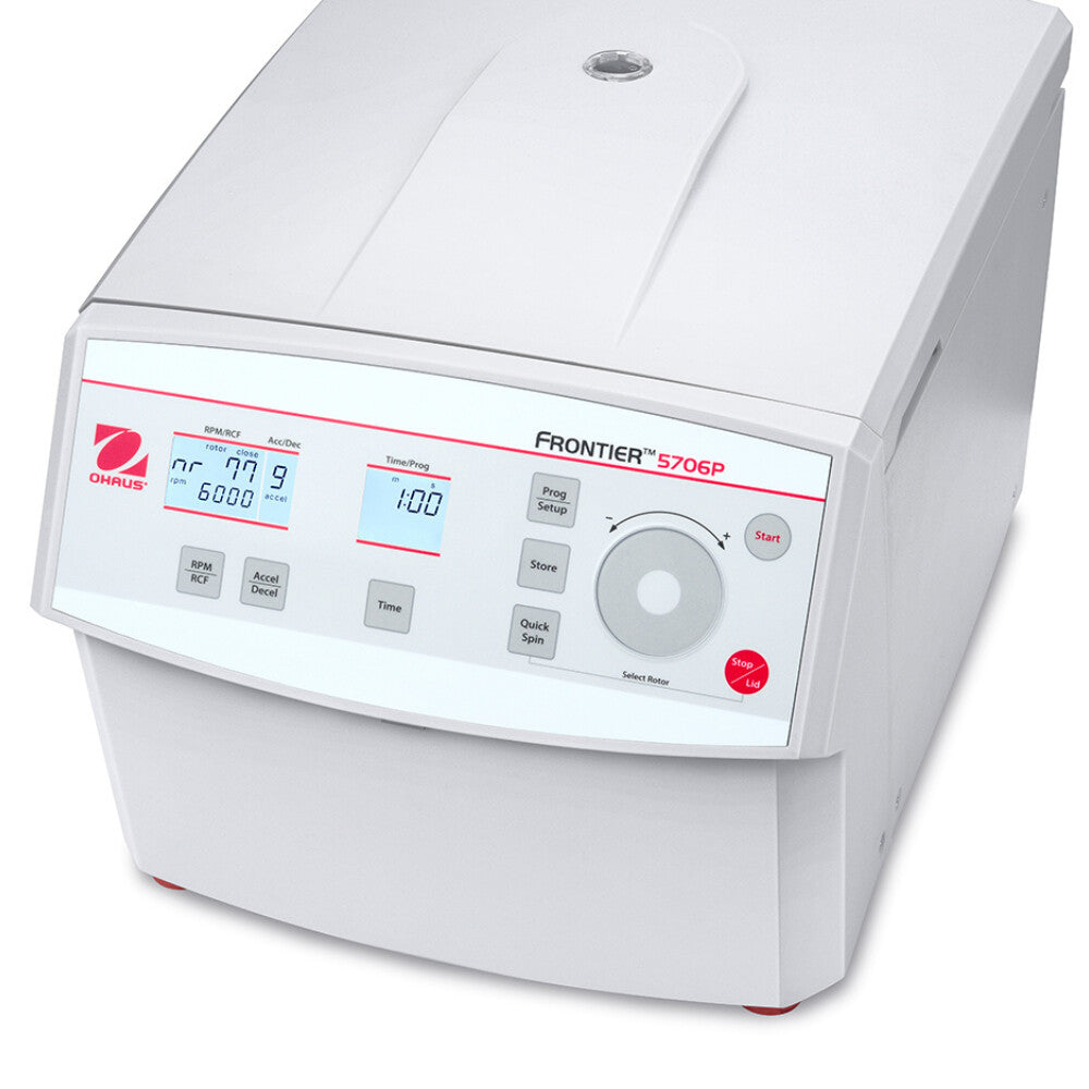 Ohaus Frontier 5000 Series FC5706P Multi Centrifuge Closed Lid Angled Left Top View