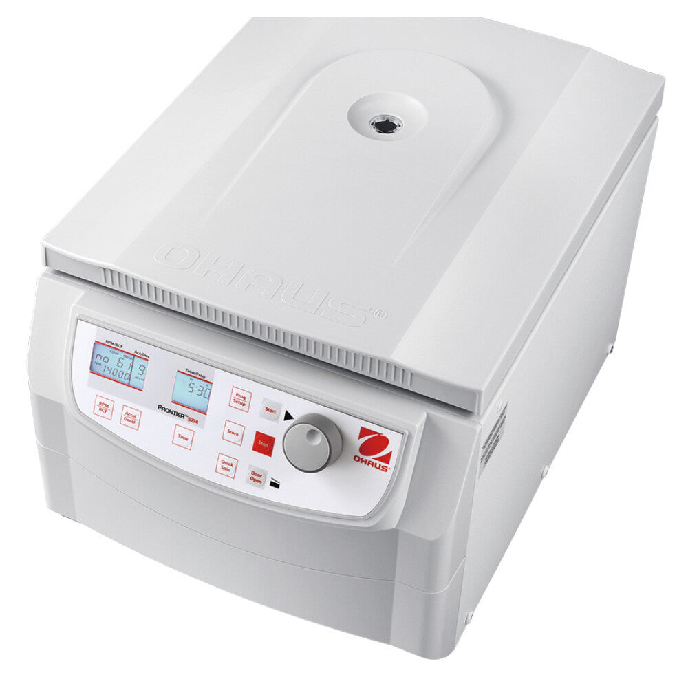 Ohaus Frontier 5000 Series FC5714 Multi Pro Centrifuge Closed Lid Angled Left Top View