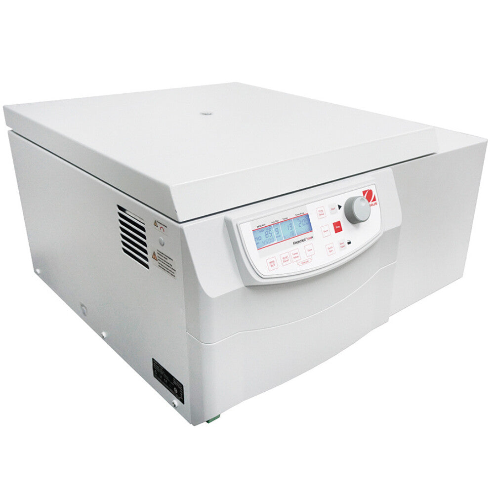 Ohaus Frontier 5000 Series FC5916R Multi Pro Centrifuge Closed Lid Angled Right Top Front View