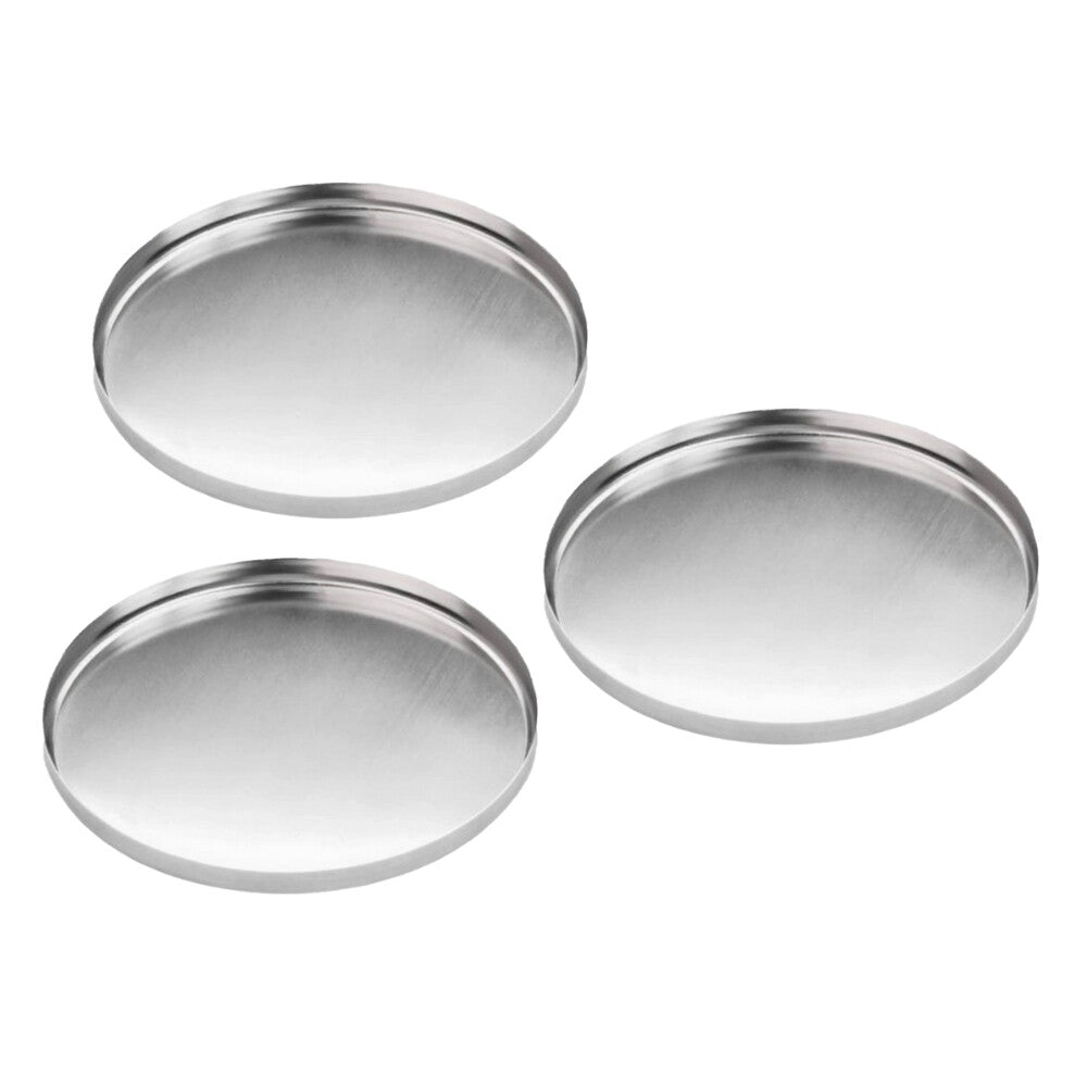 Ohaus MB Series 7mm Reusable Pans x 3 Sitting Separately on Surface