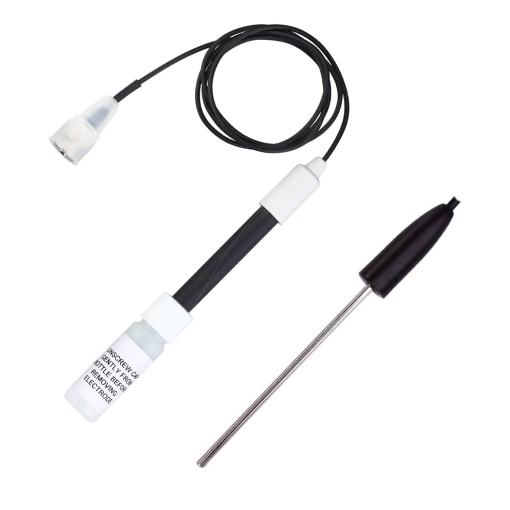Ohaus STDO11 Galvanic Dissolved Oxygen & STTEMP30 Temperature Probes with Coiled Cable Top View